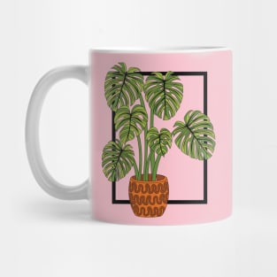 Simple modern monstera plant Mug